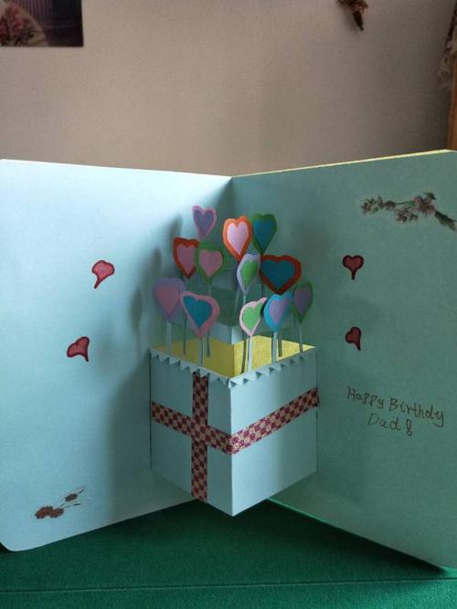 为爸爸制作的生日贺卡.