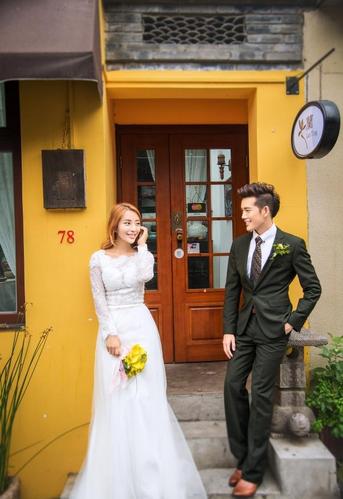 北京胡同婚纱照,街景婚纱照 五道营胡同
