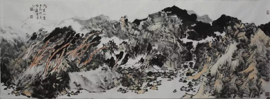 【悦心喜讯】著名青年艺术家侯敬刚来通渭悦心国际书画村创作交流!