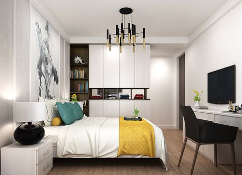 卧室样板间装修效果图大全2020图片