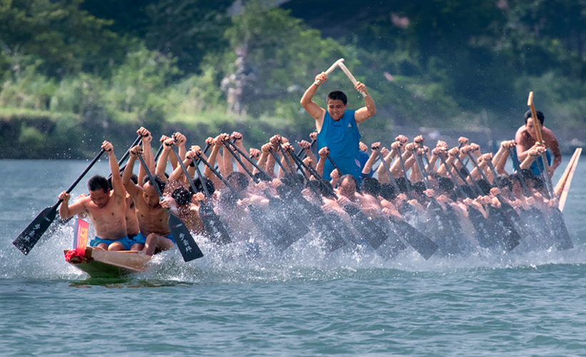 2017端午节赛龙舟图片简单精美