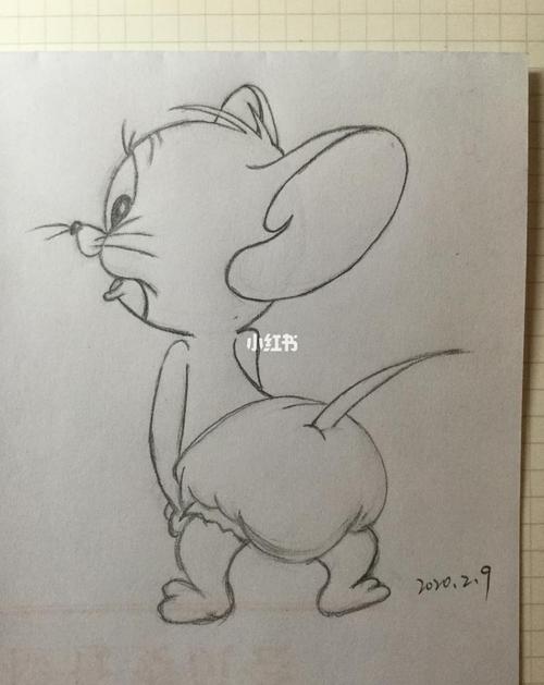 小老鼠铅笔画简笔画简笔画铅笔画绘画文化绘画