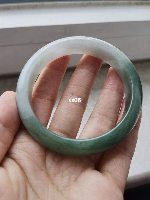 【可出】半山半水翡翠手镯_翡翠手镯_翡翠_半山半水_时尚_配饰