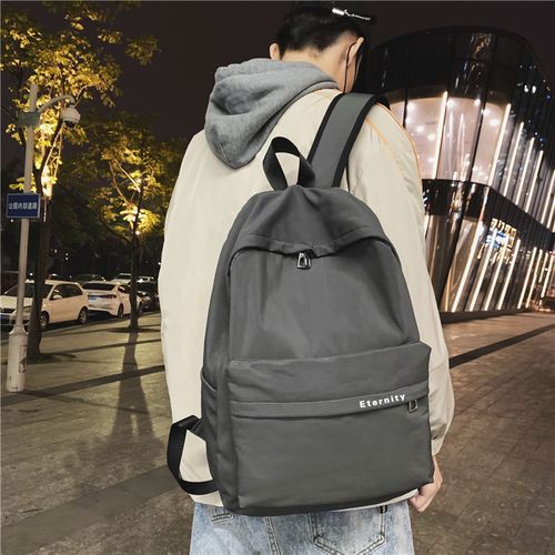 双肩包男时尚潮流书包高中生韩版原宿背包女校园初中简约大容量旅行包