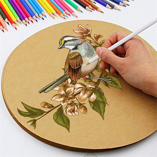 空白素描纸好写美术小号文艺卡纸画欧式圆形牛皮纸绘画纸大号画图