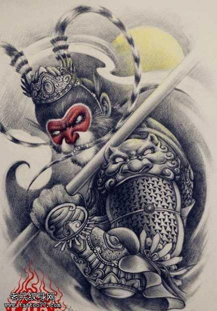 孙悟空纹身图片