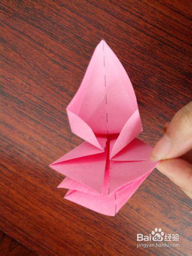 手工折纸百合花制作教程