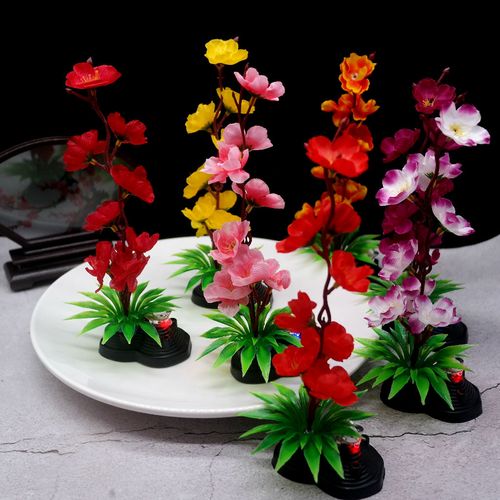 酒店餐厅宴席围边点缀梅花刺身海鲜家宴菜品盘饰摆盘