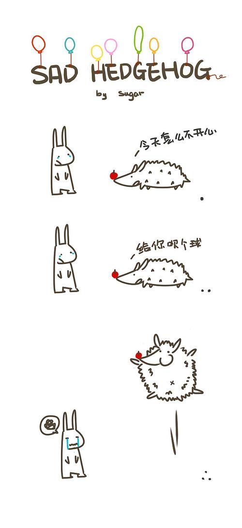 【气球】伤心的刺猬系列