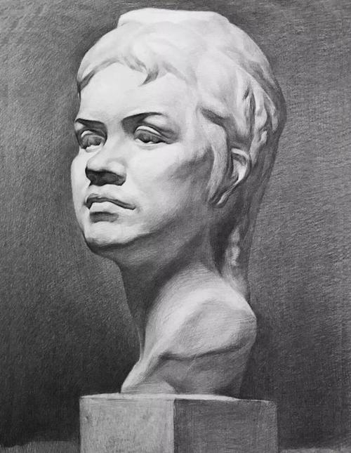 经典素描石膏像作品精选!