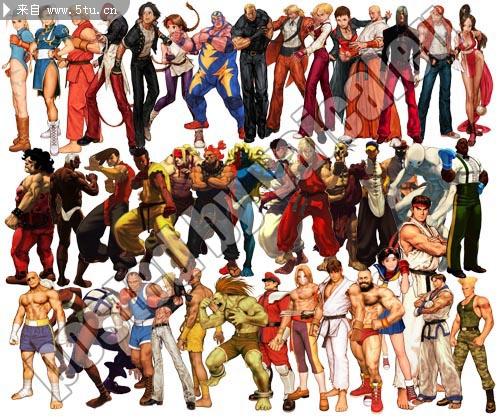 拳皇 街头霸王游戏人物