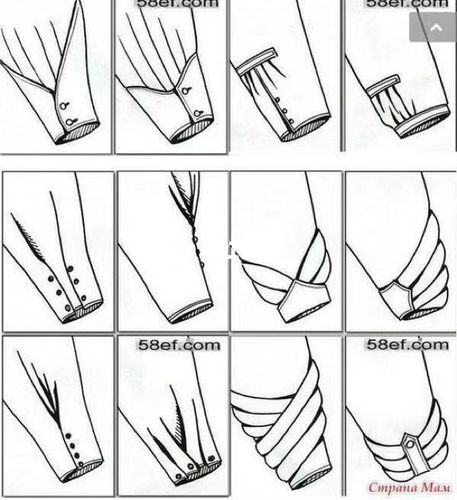 干货|袖子款式设计图_服装设计_留学_设计_男装_时尚