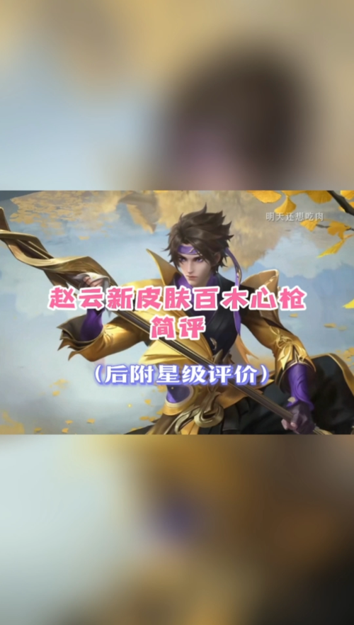 活动作品赵云新皮肤百木心枪简单测评