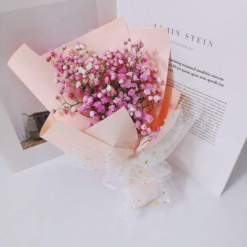 满天星干花小花束生日手捧花送母亲闺蜜朋友毕业拍照七夕情人节