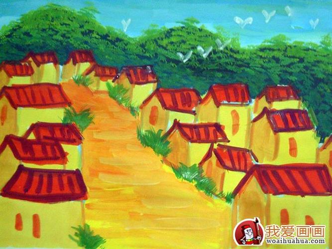 少年儿童水粉画:儿童风景水粉画欣赏(5p)(3)