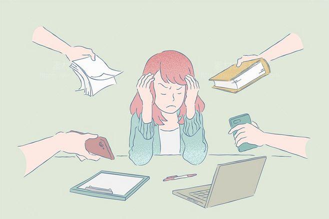 简约清新帅气男生手表背包下班回家手绘人物素材插图插画设计ai