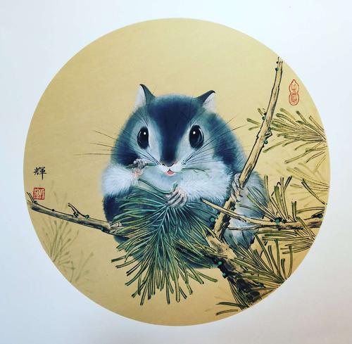 孙辉国画作品～小动物系列