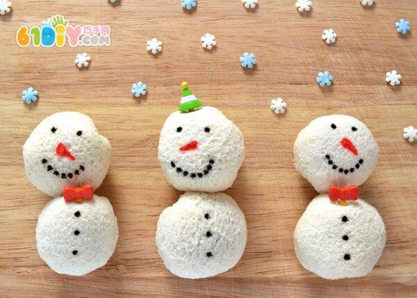 怎样制作雪人三明治_巧巧手幼儿手工网
