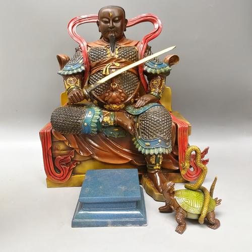 纯铜玄天上帝金殿祖师师爷铜像武当山真武大帝摆件