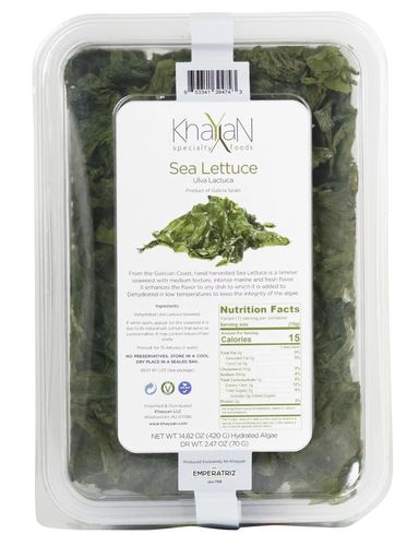 khayyan sea lettuce seaweed ulva lactuca, 2.5 oz