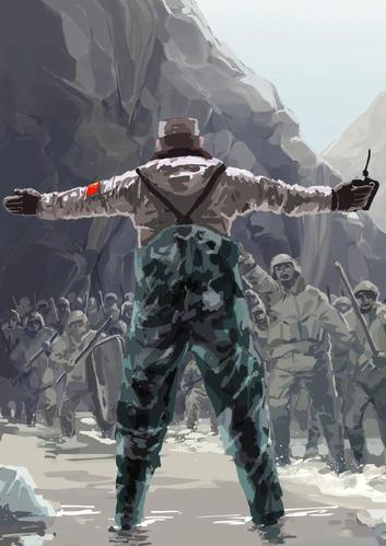 《央视军事》 图片来自《央视军事》) 大好河山,寸土不让!