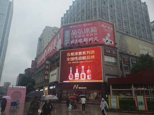 春熙路中山广场阳光百货户外大牌