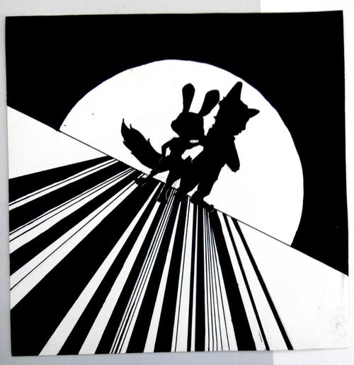 平面构成平衡构成,最喜欢这对狐兔cp了