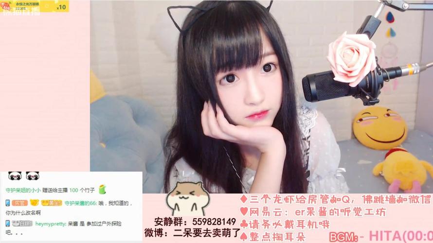 (二呆)可爱的二呆9.12直播,女仆装二呆参上