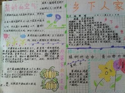 搜索走进乡村的手抄报 走进名人手抄报