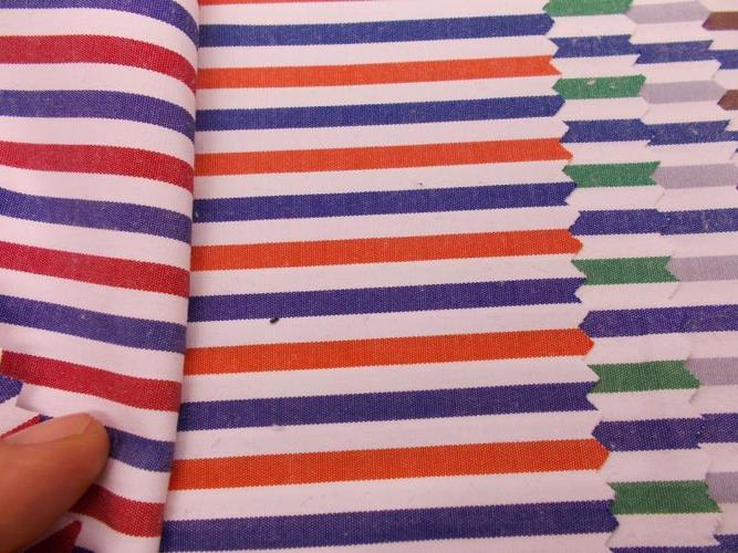 全棉色织条子条纹布 红白蓝条纹 箱包鞋帽衬衣面料 4mmx4mm