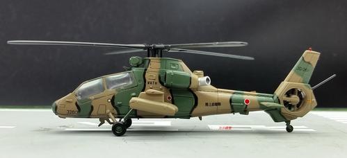 1:100 日本自卫队 oh-1 川崎侦查直升机模型 合金飞机