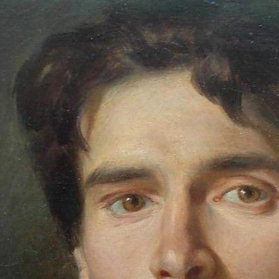 欧洲少女头像油画