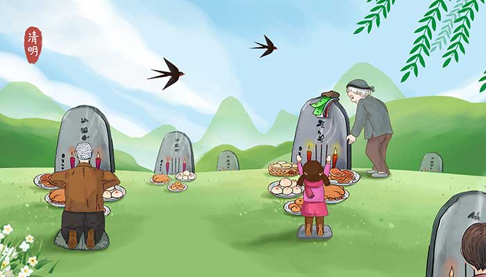 2021清明节扫墓图片大全大图 清明节上坟图片大全