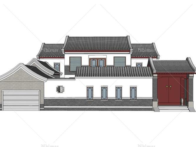 民居,中式风格,2层
