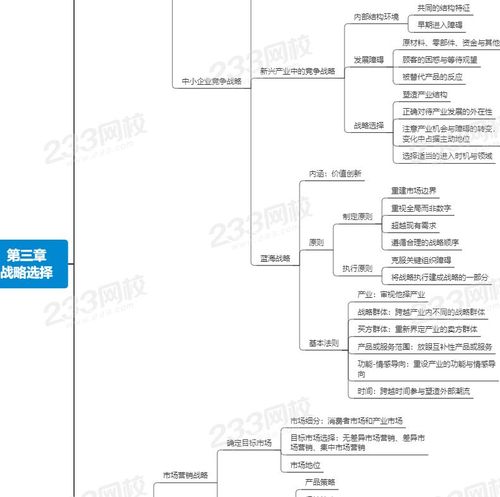2020年注册会计师《公司战略与风险管理》思维导图第三章