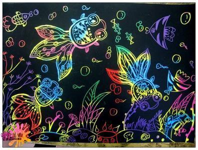 刮画玫瑰花简单又好看折纸