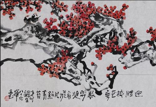以自然为师,画无定法,山西画家赵梅生,90多岁和妻子同