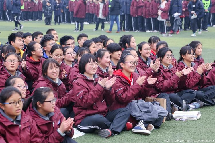 阜阳五中举行高一,高二年级跑操比赛