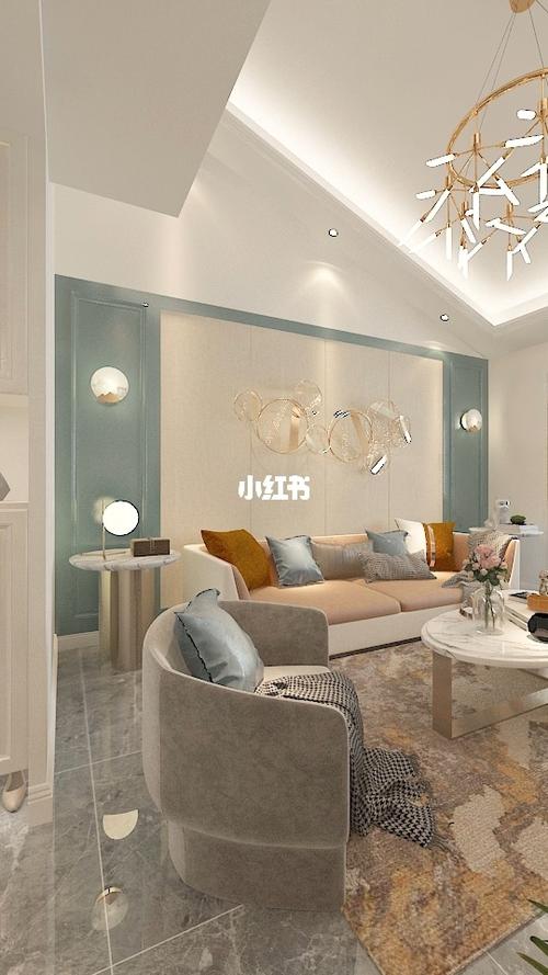 客厅斜顶可以这样装,好看又实用_客厅_家居家装_装修