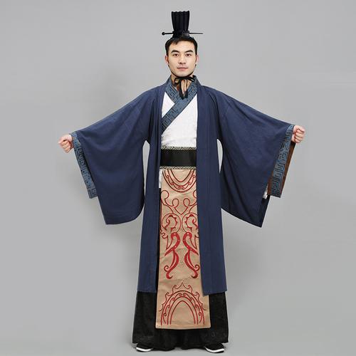服装汉服男古装演出服改良汉代大臣书生成人礼直民族