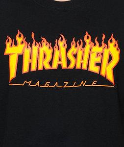 代购火爆火焰thrasher明星款美国正品烈火滑板短袖男装t恤包邮