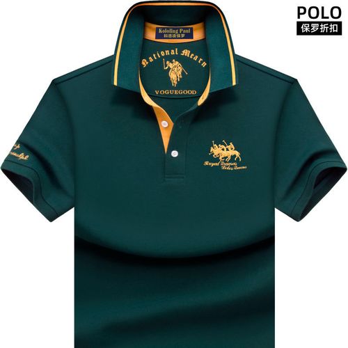 polo衫十大国际品牌,真假polo马标 夏季正品牌保罗翻领短袖t恤男士青年宽松大码纯棉体恤半袖polo衫