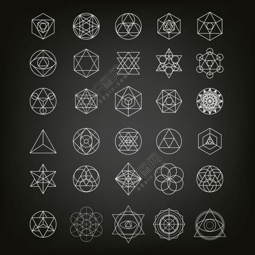 几何图形拼接创意卡通矢量素材