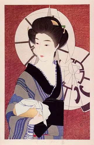 日本浮世绘里的美丽女性,缺少既视感!