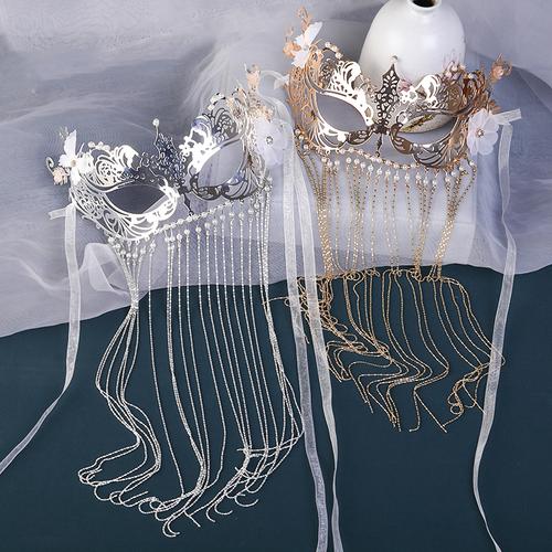 古风面具流苏面帘汉服遮脸古装遮面面具