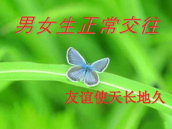 男女生正常交往 友谊使天长地久