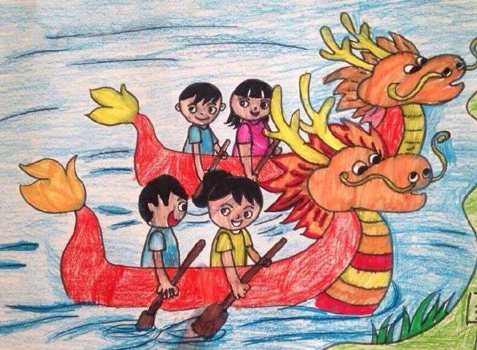 端午节儿童画图片大全