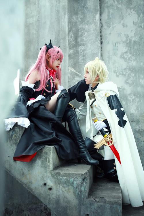 终结的炽天使cosplay双马尾的百夜米迦尔克鲁鲁·采佩西