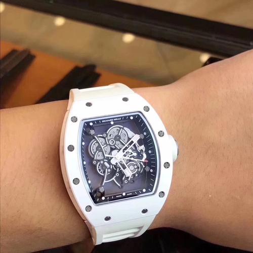 理查德米勒richard mille rm055 白色男士手表