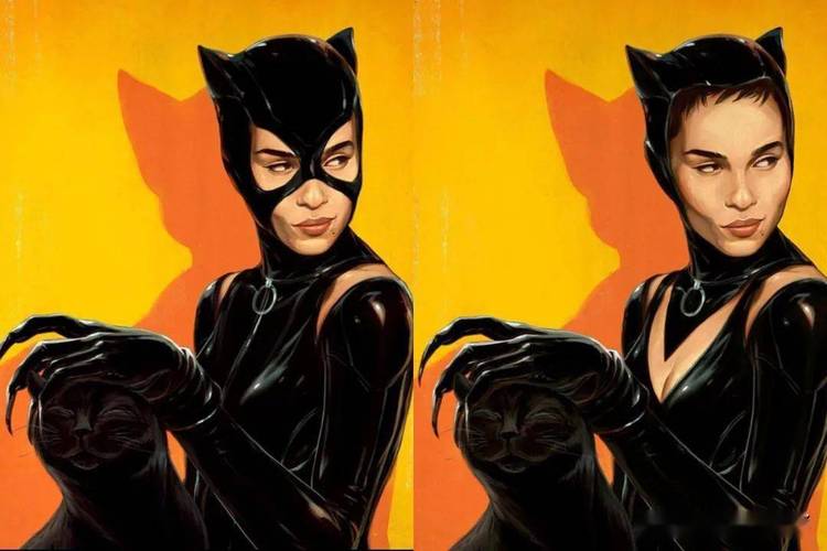 组图:新"猫女"佐伊·克罗维兹首亮相,娇小性感神秘可爱